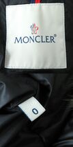 美品△国内正規品 MONCLER モンクレール HERMIFUR エルミファー レディース ロゴワッペン・ファー・フード付 ロングダウンコート 黒 0 人気_画像7