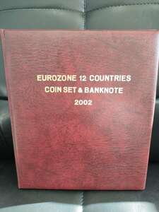 #4992　外国銭/ミトン/貨幣セット　EUROZONE　12　COUNTRIES　COINSET＆BANKNOTE　2002　