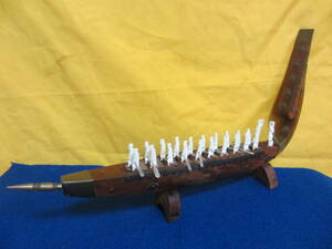 カヌー・カヤック舟（模型）２２人乗り　芸術品希少　飾置物
