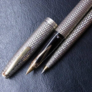 万年筆とボールペン Sheaffer シェーファー 銀 Sterling Silver 計2点 