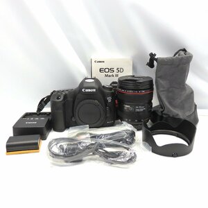 1円～ CANON 一眼カメラ EOS 5D Mark III EF24-70L IS U レンズキット【栃木出荷】