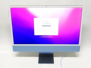 1円～ Apple iMac 24インチ 2021 Apple M1/8GB/SSD512GB/Mac OS Monterey【同梱不可】