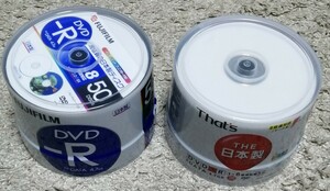 太陽誘電 DVD-R 50枚 富士フィルム DVD-R 50枚 8倍速 日本製