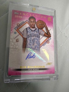 2022-23 TOPPS inception Overtime Elite Base RC Auto PINK REFRACTOR ROB DILLINGHAM 19/99 99枚限定 ケンタッキー大学 ドラフト上位候補