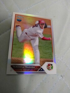 2023 TOPPS CHROME NPB silver REFRACTOR 益田武尚 広島カープ RC ルーキー