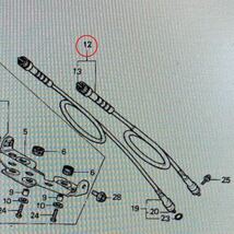 ホンダ　純正　CBX400F　CBX550F　タコメーターケーブル タコメーターワイヤー　ワイヤー　スピードメーター　新品_画像3