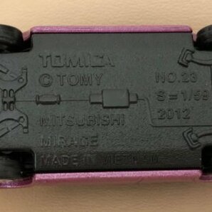 トミカ 三菱 ミラージュ No.23 2013 ミニカー TOMICA 同梱可 MITSUBISHI MIRAGE (Ecms_bx)の画像3
