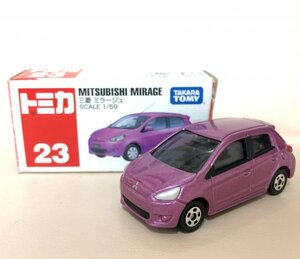 トミカ　三菱　ミラージュ　No.23　2013　ミニカー　TOMICA　同梱可 MITSUBISHI MIRAGE (Ecms_bx)