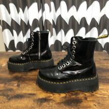 Dr.Martens JADON MAX UK6 レディースUS8 美品 箱付 厚底 25566001 EU39 8ホール_画像2