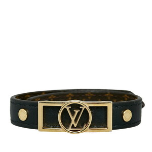  Louis Vuitton monogram brass redo-fi-n bracele M6558F Brown PVC leather lady's LOUIS VUITTON [ used ]