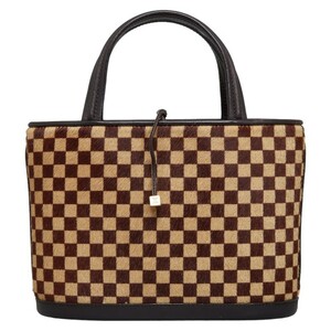 ルイ ヴィトン ダミエ ソバージュ インパラ ハンドバッグ M92133 ブラウン ハラコ レザー レディース LOUIS VUITTON 【中古】