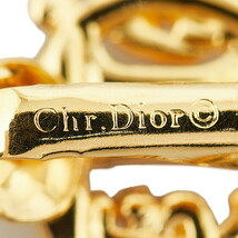 ディオール ロゴ イヤリング ゴールド メッキ レディース Dior 【中古】_画像3