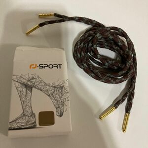 新品　RJsport 靴ひも　チョコミントカラー　ブラウン　グリーン