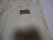 WRANGLER WESTERN JEANS KHAKI COWBOY RODEO ラングラー カーキ ジーンズ チノパン色 カウボーイ 馬車ジョッキー HOTROD MORTORCYCLE BIKER_画像2