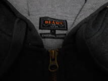 BEAMS ビームス 裏サーマル スウェット パーカー ビンテージ コットン100％ ジップアップ グレーTHERMAL SWEATS VINTAGE ANTIQUES MILITARY_画像6