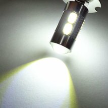 無極性 H3 LED バルブ 2個セット 白 12V/24V兼用 プロジェクターレンズ [283] メール便/23χ_画像5