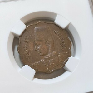 1円スタート！ NGC エジプト AU DETAILS 1943 10 Milliemes アンティークコイン モダンコインの画像5