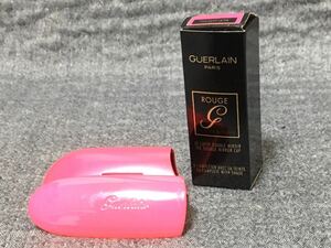 G4A080* new old goods * Guerlain GUERLAIN rouge G pink double mirror cap 