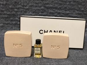 G4A018◆新古品◆ シャネル CHANEL NO5 サヴォン 石けん 75g×2個 オードゥトワレット EDT ミニ香水 合計3点セット