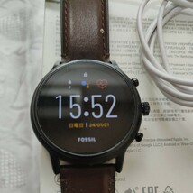 中古★FOSSIL フォッシル★ 腕時計 タッチスクリーンスマートウォッチ ジェネレーション5 DW10F1 FTW4026 ブラウン_画像2