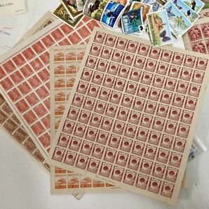 管10018 未使用＆使用済み 混合 日本 旧日本 琉球 海外 切手 旧 収入印紙 大量 まとめ セット アンティーク コレクションの画像4