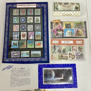 管10018 未使用＆使用済み 混合 日本 旧日本 琉球 海外 切手 旧 収入印紙 大量 まとめ セット アンティーク コレクションの画像8