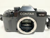 管11235 CONTAX コンタックス 167 MT 一眼レフ フィルム カメラ ボディ ブラック 黒 マニュアル フォーカス_画像2