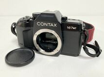 管11235 CONTAX コンタックス 167 MT 一眼レフ フィルム カメラ ボディ ブラック 黒 マニュアル フォーカス_画像1