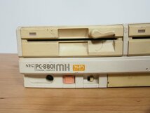 ☆【2F0109-1】 NEC パソコン 旧型パソコン レトロPC PC-8801MH 2HD ジャンク_画像6
