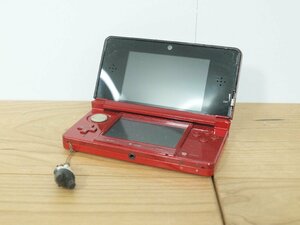 ☆【1F1218-33】 Nintendo 任天堂 ニンテンドー3DS フレアレッド モンスターハンター4 CTR-001 ジャンク