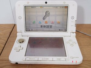 ☆【1F1205-21】 NINTENDO 任天堂 Nintendo 3DS LL SPR-001 ピンクホワイト ジャンク