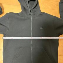 極美品　HELLY HANSEN ヘリーハンセン　厚手　フルジップ　パーカー　黒　XL_画像7