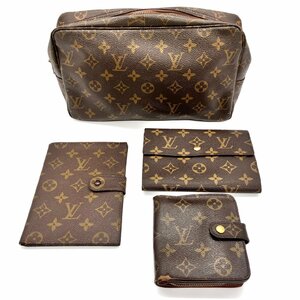 【1円～】ルイヴィトン LOUIS VUITTON モノグラム まとめ 4点 トゥルーストワレット コンパクトジップ 手帳カバー エテュイパピエ 6-1-372