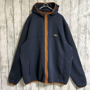 LLBean エルエルビーン エアーライトフーディ パーカー 2XL 紺 ネイビー ワンポイントロゴ アメカジ HTK2922