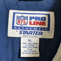 90's STARTER スターター COWBOYS NFL カウボーイズ アノラックパーカー ナイロンジャケット XL 紺 刺ロゴ 90年代ヴィンテージ HTK2960_画像7