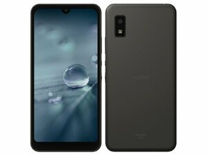 SIMフリー 白ロム スマホ本体 AQUOS wish チャコール A103SH eSIM 5G対応可 64GB SIMロック解除済み 充電ケーブル付★未使用品 箱なし