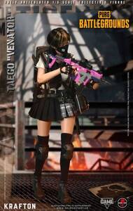 ☆新品　1/6　女性アクションフィギュア　BATTLEGROUNDS PUBG ドン勝　Venator SoldierStory 女子高生　サバイバル　ミリタリー