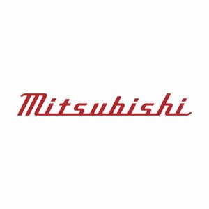 [28 -й] ретро -tone mitsubishi Ружая наклейка с красной