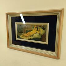 フランシスコ・デ・ゴヤ 「裸のマハ」 複製名画 額装 絵画 レプリカ インテリア 絵_画像2