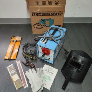 【動作確認済み】 溶接機 SSY-121Z スター電器 溶接面 チッピングハンマー スズキッド ブルーアーク120 100/200V 50Hz 溶着 接合 小型