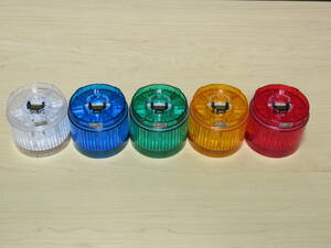 パトライト シグナルタワー LEDユニット 赤/黄/緑/青/白 LR6-E-R/Y/G/B/W 5個セット
