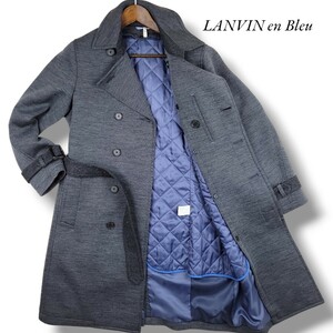 LANVIN en Bleu/ランバンオンブルー/ トレンチコート/ライナー付き/サイズ46