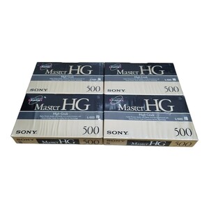 SONY ベータ ハイグレード ビデオカセットテープ L-500MHGA 4本セット 送料無料