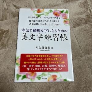 本気で綺麗な字になるための美文字練習帳 早矢仕郁春／著