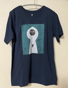 モンベル　半袖Tシャツ　ウィックロンTシャツ　山男　mont-bell 紺　ネイビー　レディース　Mサイズ