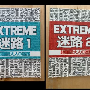 EXTREME迷路1、2 2冊セット超難問大人の迷路　エクストリーム　めいろ　絵本