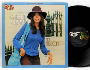 ★US ORIG 4ch LP★CARLY SIMON/No Secrets 1972年 完全別MIX インナー付 MICK JAGGER(ROLLING STONES),PAUL & LINDA McCARTNEY参加 名作