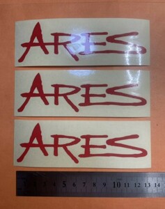 フィッシング　釣り　ロッド　ARES 切り文字ステッカー　カッティングステッカー　防水仕様　ドレスアップ　カスタム