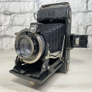 【YH-7619】中古現状品 ZEISS IKON COMPUR-RAPID 1:3.8 F＝10.5㎝ ツァイス Ikonta イコンタ 520/2 蛇腹カメラ シャッターOK