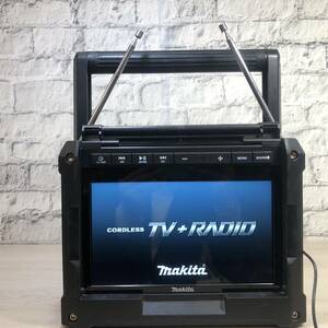 【YH-7942】中古品 makita マキタ 充電式ラジオ付きTV TV100 テレビ 純正バッテリー1 電源ケーブルあり 災害対策 14.4V 18V 10.8V